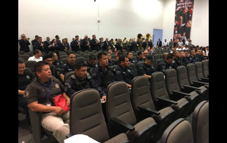 En el congreso 50 elementos de la Comisaría, principalmente mandos, reciben la capacitación. TWITTER / @PoliciaZapopan