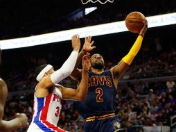 Kyrie Irving. El  alero de Cleveland Cavaliers (#2) fue el máximo anotador anoche ante los Pistons. AFP /