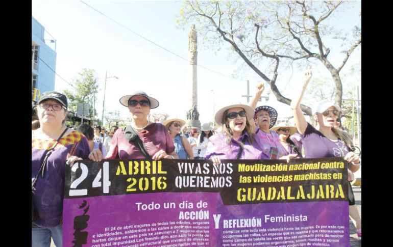 Participan familiares de desaparecidas y asesinadas y miembros del Instituto Jalisciense de las Mujeres. EL INFORMADOR / A. Camacho