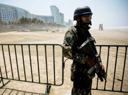 Además de las escuelas y comercios, los recorridos de las fuerzas federales se extendieron a la zona de playa. SUN / ARCHIVO