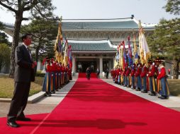 Se le conoce como Casa Azul a la sede de las oficinas de la presidenta surcoreana Park Geun-hye. AP / ARCHIVO