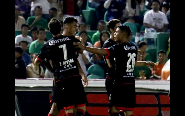 Los goles del partido fueron obra de Madueña al minuto 13 y de Jefferson Duque con doblete. SUN / N. García