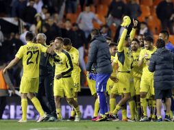 El próximo partido de Jona dos Santos y Villarreal será cuando visiten a Liverpool en busca de la final. EFE / J. C. Cárdenas