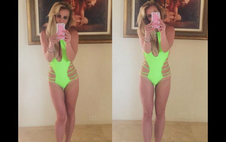 'Compré tres nuevos trajes de baño hoy, ¡este es mi favorito!', escribió para acompañar la fotografía. INSTAGRAM / Britney Spears