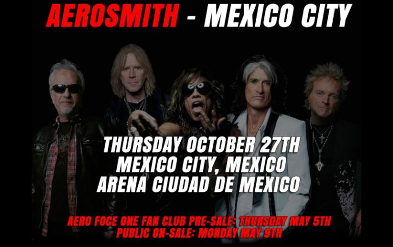 Steven Tyler, Joe Perry, Joey Kramer, Tom Hamilton y Brad Whitford regresan a nuestro país. TWITTER / @Aerosmith