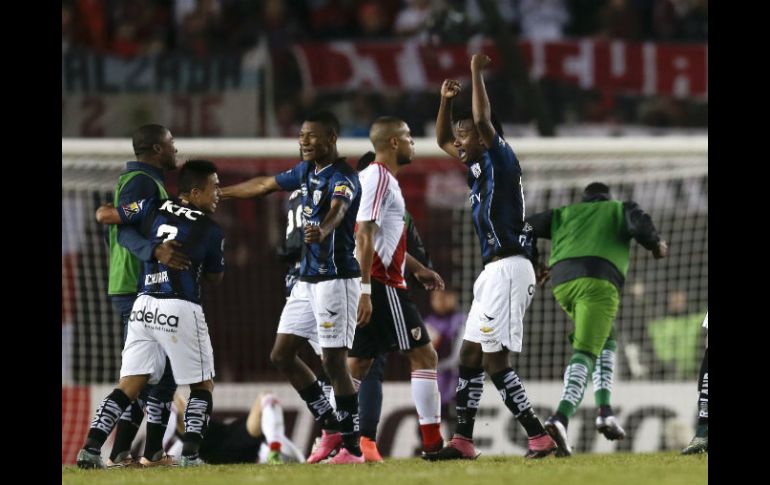 El global de 2-1 le dio el pase a cuartos de final al Independiente del Valle. AP / N. Pisarenko