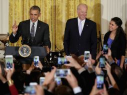 Obama recuerda que deben seguir la lucha por una reforma migratoria, la cual no pasó en el Congreso. EFE / C. Somodevilla