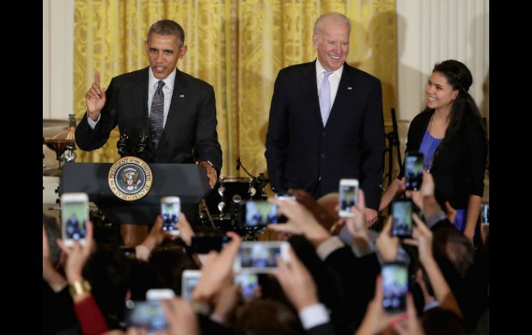 Obama recuerda que deben seguir la lucha por una reforma migratoria, la cual no pasó en el Congreso. EFE / C. Somodevilla