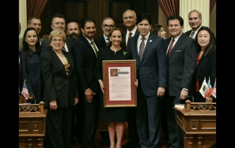 Ruiz Massieu recuerda ante legisladores de California que México y EU comercian un MDD cada minuto. NTX / ESPECIAL