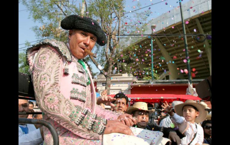 El matador tuvo una mala caída cuando lidiaba a 'Pan Francés', astado de Guanamá, el pasado 1 de mayo. SUN /