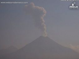 Imagen del Coloso de Fuego tomada esta mañana. TWITTER / @LUISFELIPE_P