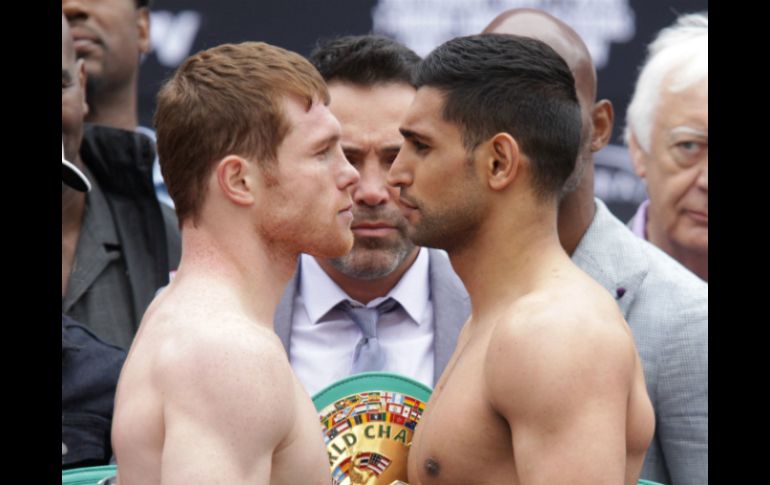 El mexicano pondrá en juego el título de peso medio del Consejo Mundial de Boxeo. AFP / J. Gurzinski