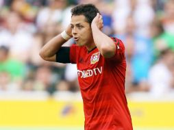 El mexicano Javier ''Chicharito'' Hernández se priva de conseguir anotaciones. EFE /