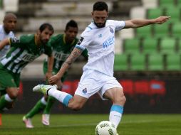 Al minuto 20 el defensa ex americanista iguala la cuenta 1-1 tras aprovechar de manera correcta un penalti que le fue concedido. AFP / M. Riopa