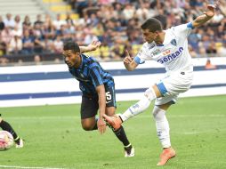 Acción del partido entre Inter de Milán y Empoli. AP / D. del Zennaro