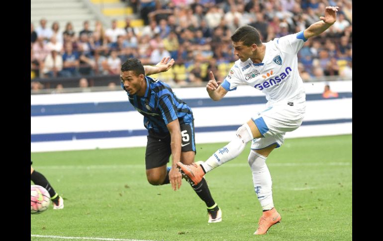 Acción del partido entre Inter de Milán y Empoli. AP / D. del Zennaro