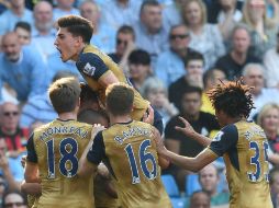 Gracias al último gol del chileno Alexis Sánchez clasifican para la fase de grupos de la Liga de Campeones. AFP / P. Ellis