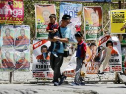 Son sinco los candidatos que buscan reemplazar a Benigno Aquino II. EFE / R. s. Malasig