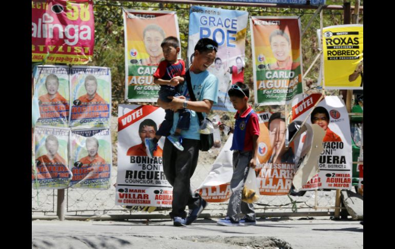 Son sinco los candidatos que buscan reemplazar a Benigno Aquino II. EFE / R. s. Malasig