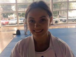 Paola Padilla destacó el trabajo realizado por el equipo de karate. TWITTER / @udg_oficial