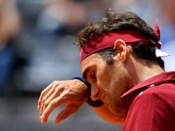 Federer  multiplicó ataques y subidas a la red, pero terminó siendo víctima de su estado físico. AFP / T. Fabi