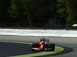 Vettel marca un tiempo de 1:23.951 segundos en el circuito de Montmeló. AFP / T. Gandolfini