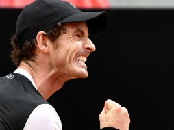 Murray venció este domingo al número uno Novak Djokovic y logró su primera victoria en el torneo italiano. AFP / ARCHIVO