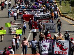 Este domingo, maestros chiapanecos se sumaron al paro nacional magisterial en protesta contra la reforma educativa. SUN / ARCHIVO