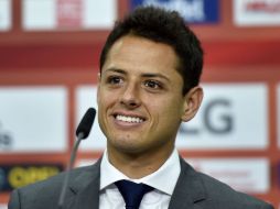 Javier Hernández, estrella con Bayer Leverkusen, el preferido de la encuesta tanto en la versión alemana como en inglés. AP / ARCHIVO