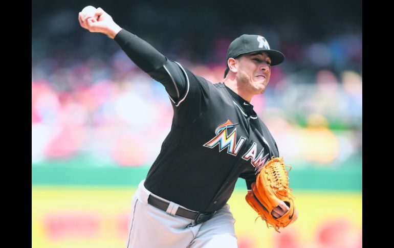 José Fernández. El lanzador de los Marlins de Miami recibió el premio semanal por cuarta ocasión en su carrera. AFP / M. Layton