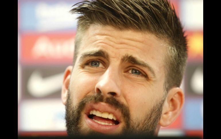 ''No hay club en el mundo que pueda aguantar el ritmo que llevamos. Esperamos alargarlo'', asegura Piqué. EFE / M. Pérez