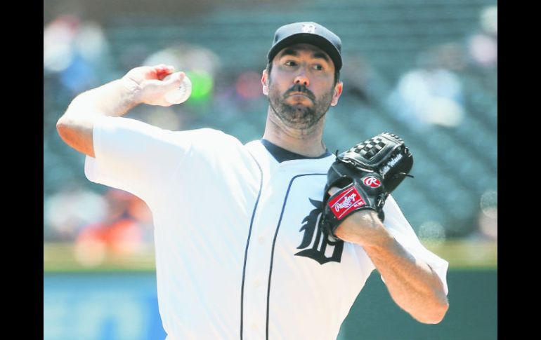 Justin Verlander. Permitió seis imparables y tres carreras en siete entradas y un tercio. AP / P. Sancya