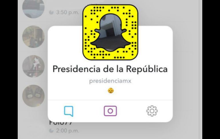 Snapchat es la red con el más rápido aumento de usuarios entre los 18 y 25 años. ESPECIAL / Snapchat: presidenciamx