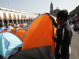 La CNTE acusa que se secuestró a más de mil compañeros y se cometieron diversos atropellos. EFE / M. Guzmán