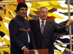 Evo Morales agradeció la ayuda brindada por Cuba a otros países, en especial a Bolivia. EFE / E. Mastrascusa