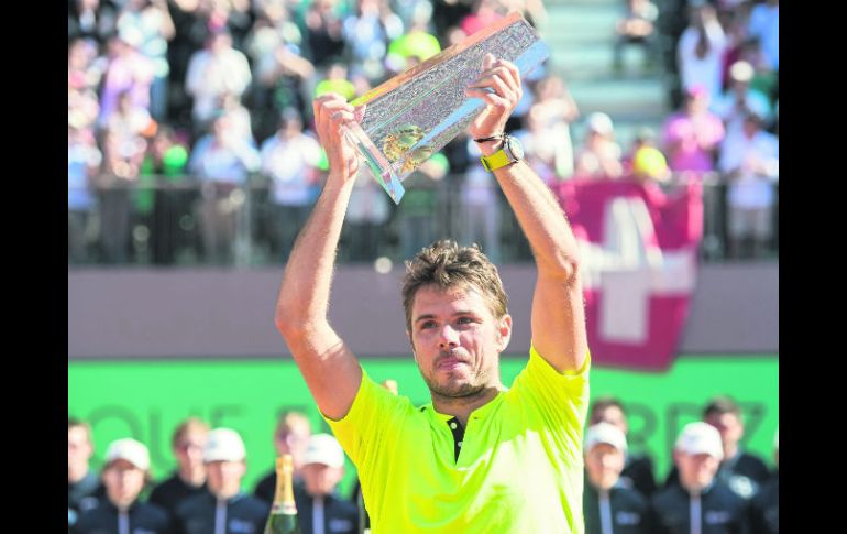 Stanislas Wawrinka. El suizo recuperó sensaciones y se llevó ayer la Final de Ginebra. AP /