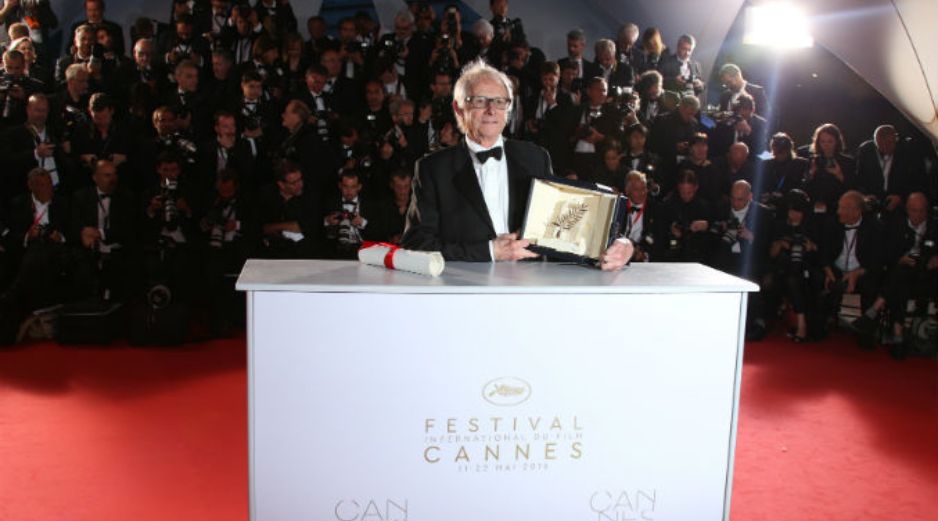 Este domingo, el director de 79 años recibe la segunda Palma de Oro de su larga carrera dedicada al cine social. AP / J. Ryan