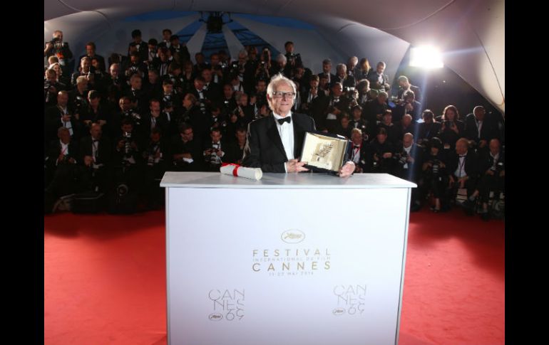 Este domingo, el director de 79 años recibe la segunda Palma de Oro de su larga carrera dedicada al cine social. AP / J. Ryan