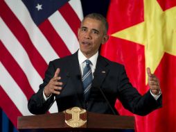 Obama es el tercer presidente estadounidense que visita Vietman desde el fin de la guerra en 1975. AP / C. Kaster