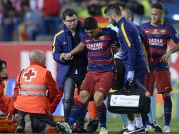 Ya con su selección, 'el Pistolero' seguirá con la segunda fase de recuperación de su lesión. AFP / ARCHIVO