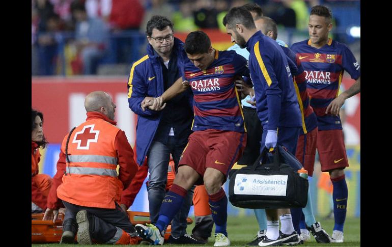 Ya con su selección, 'el Pistolero' seguirá con la segunda fase de recuperación de su lesión. AFP / ARCHIVO