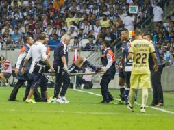 El medio campista recibió un golpe cuando se enfrentó a las Águilas. ESPECIAL / mexsport.net