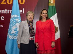 Alicia Bárcena, secretaria ejecutiva de la CEPAL y la canciller mexicana, Claudira Ruiz Massieu. SUN / A. Martínez