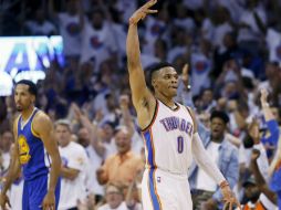 Russell Westbrook tuvo 36 puntos y 11 rebotes. AP / S. Ogrocki