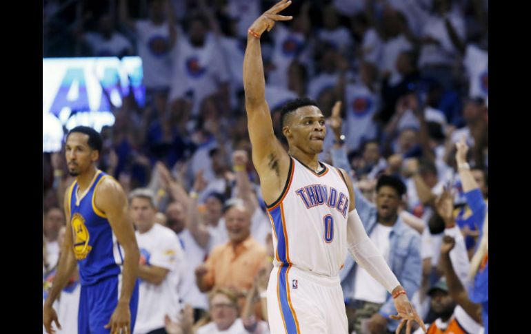 Russell Westbrook tuvo 36 puntos y 11 rebotes. AP / S. Ogrocki