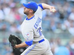 Marco Estrada. El abridor de los Azulejos de Toronto tiene marca de dos ganados y dos perdidos. AFP /