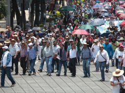 Los maestros de la CNTE han realizado varias manifestaciones en contra de la reforma educativa. EFE / S. Gutiérrez