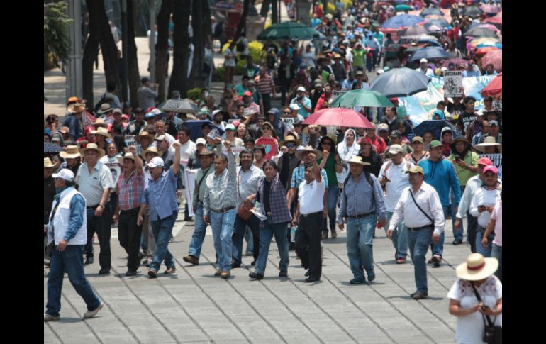 Los maestros de la CNTE han realizado varias manifestaciones en contra de la reforma educativa. EFE / S. Gutiérrez