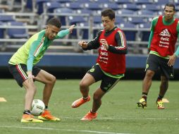 Juan Carlos Osorio técnico nacional abrió los últimos minutos del entrenamiento a la prensa. MEXSPORT / V. Posadas