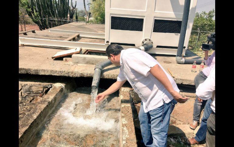 Cruces Mada realizó una gira de trabajo por la comunidad de San Pedro Itzicán de Poncitlán. ESPECIAL / SSJ